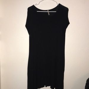 Black T-shirt dress